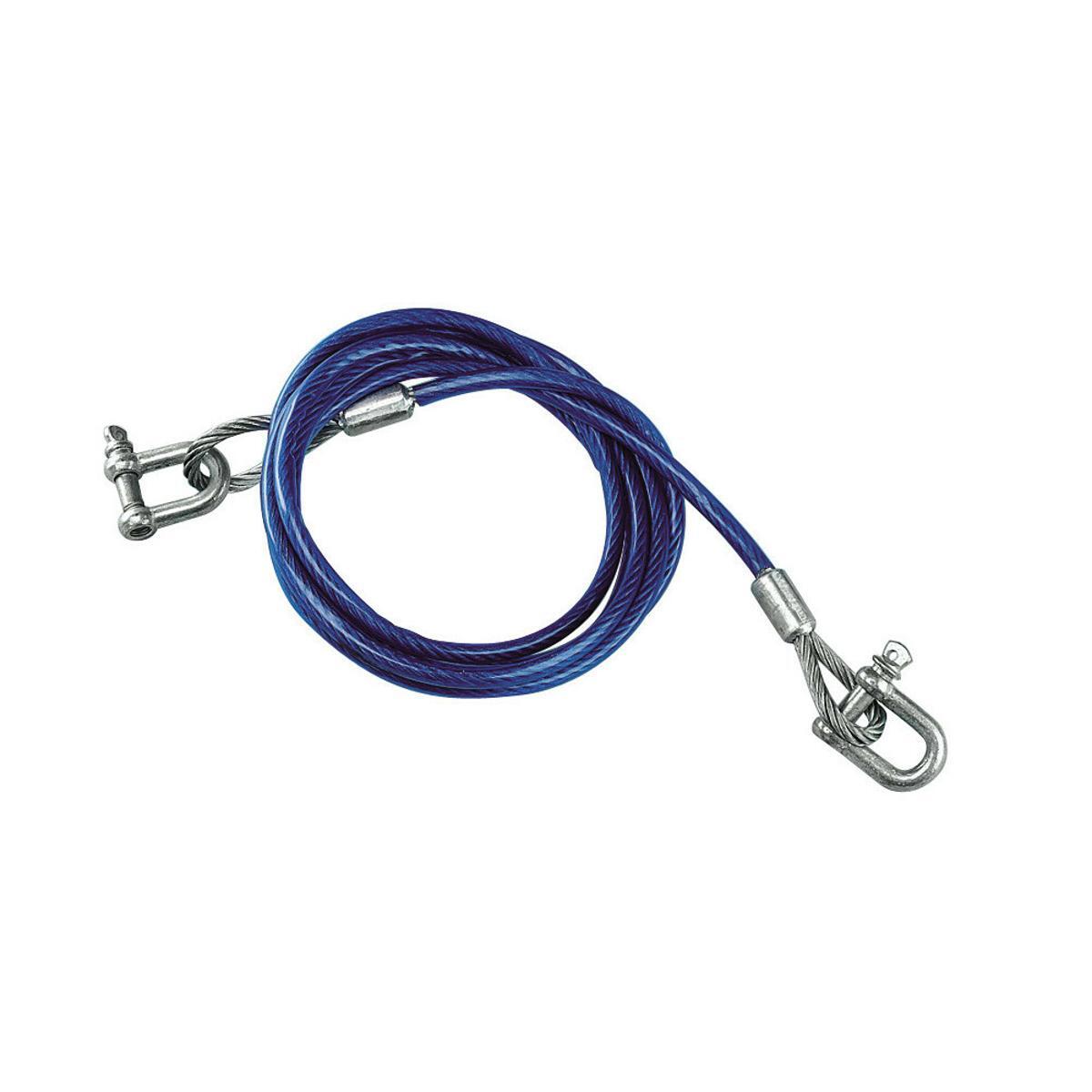 5000kg Steel Towing Cable Length 35 Meters Diameter 8mm Plasticized