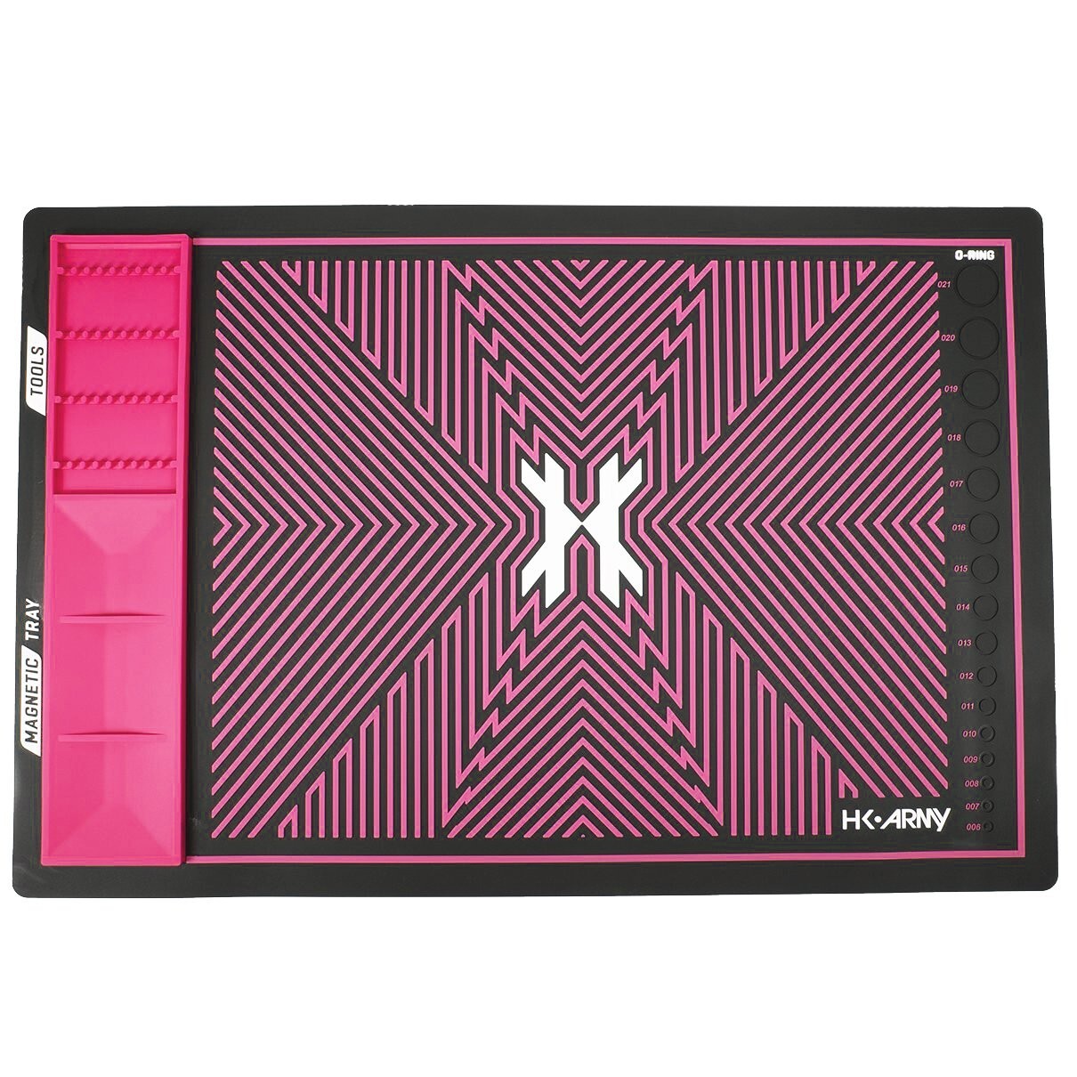 HK Army MAGMAT Magnetic Tech Mat Paintball Marker Maintenance Pink and Black