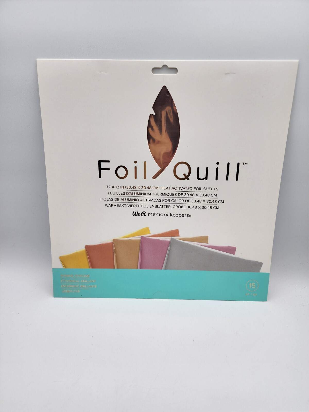 We R Memory Keepers Foil Quill 12"X12" Foil Sheets 15/Pkg Shining Starling