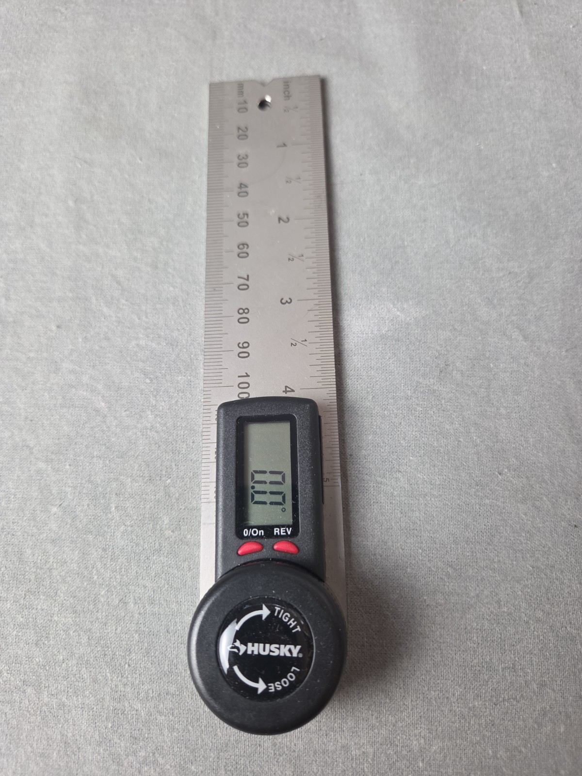 Husky 5" Digital Angle Finder w/ LCD Display Stainless Steel New