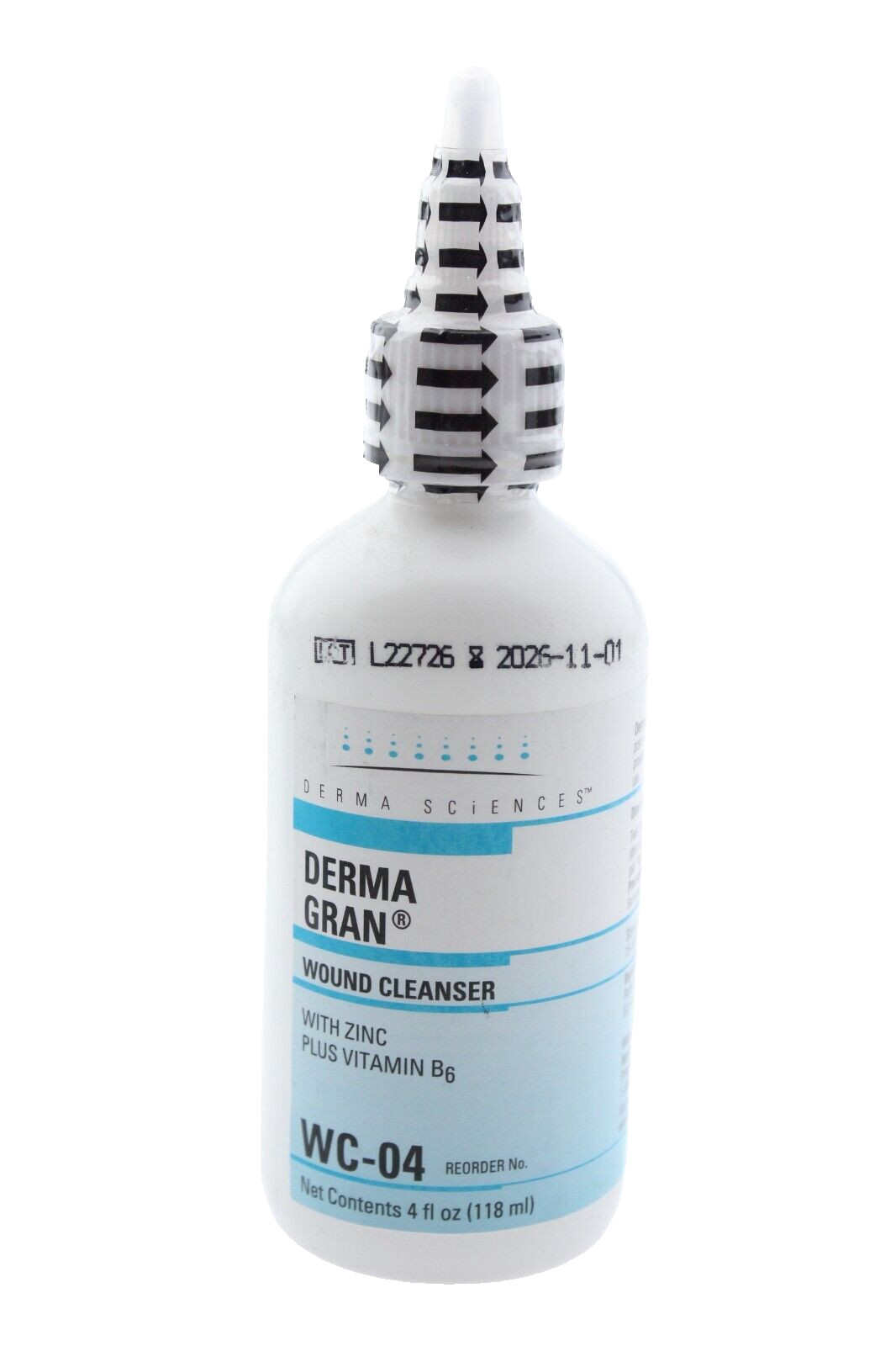 4-PACK / Derma Gran Wound Cleaner - 4 oz Bottle - WC04 - Exp 11/2026 - SEALED