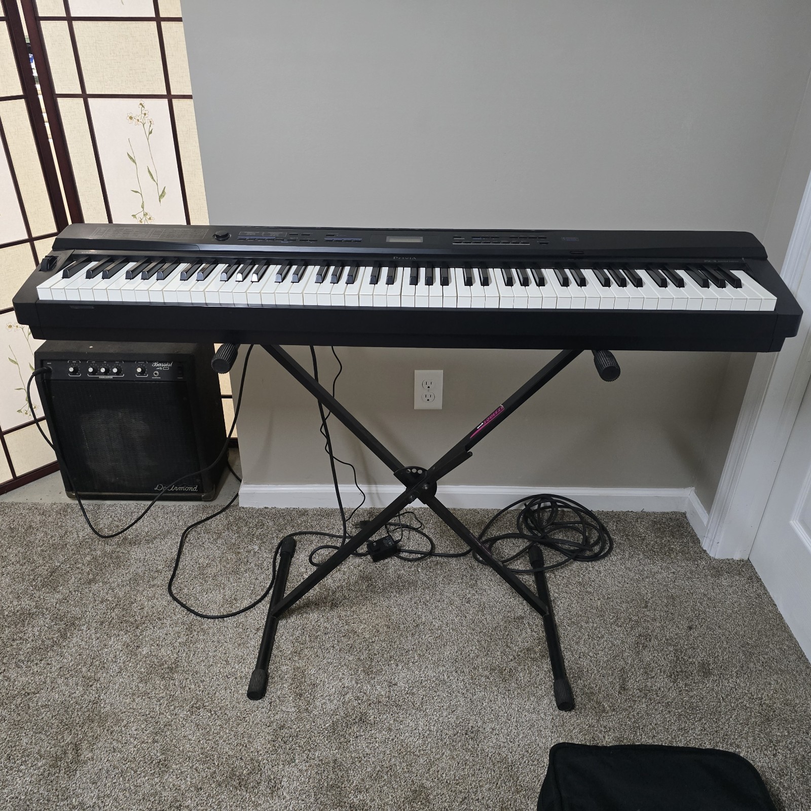 Casio Privia PX-3 Limited Edition Piano, Bass Amp Stand Gig Bag