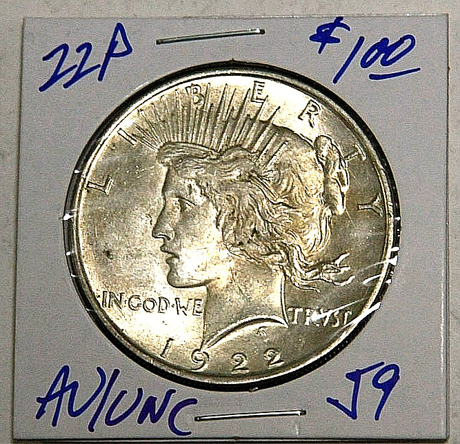 🔥1922-P Peace Silver Dollar AU/UNC💰90% Silver $1🚚FREE SHIPPING!