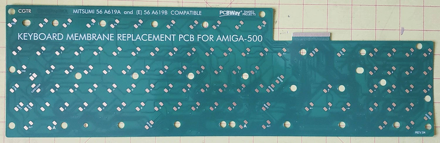 New .4mm Amiga 500 Keyboard Membrane - LAST ONE!