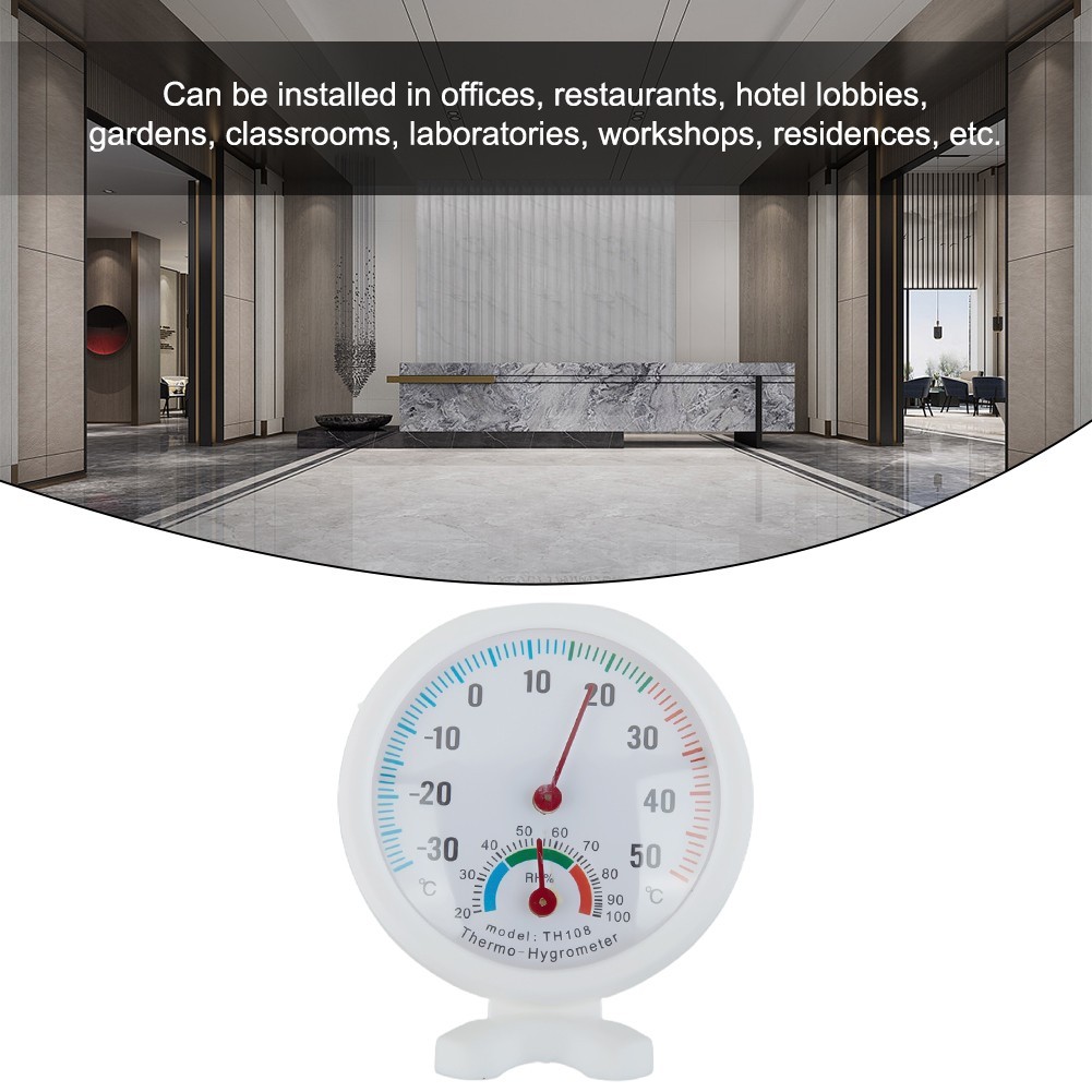 Analog Thermometer Hygrometer Temperature Humidity Tester Meter Indoor & Outdoor