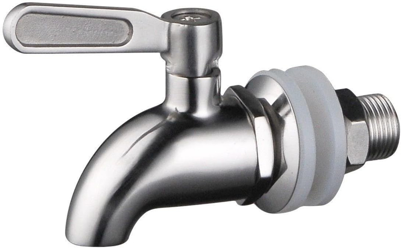 ™Stainless Steel Beverage Dispenser Replacement Spigot Fits 16Mm（5/8 Inch）Openin