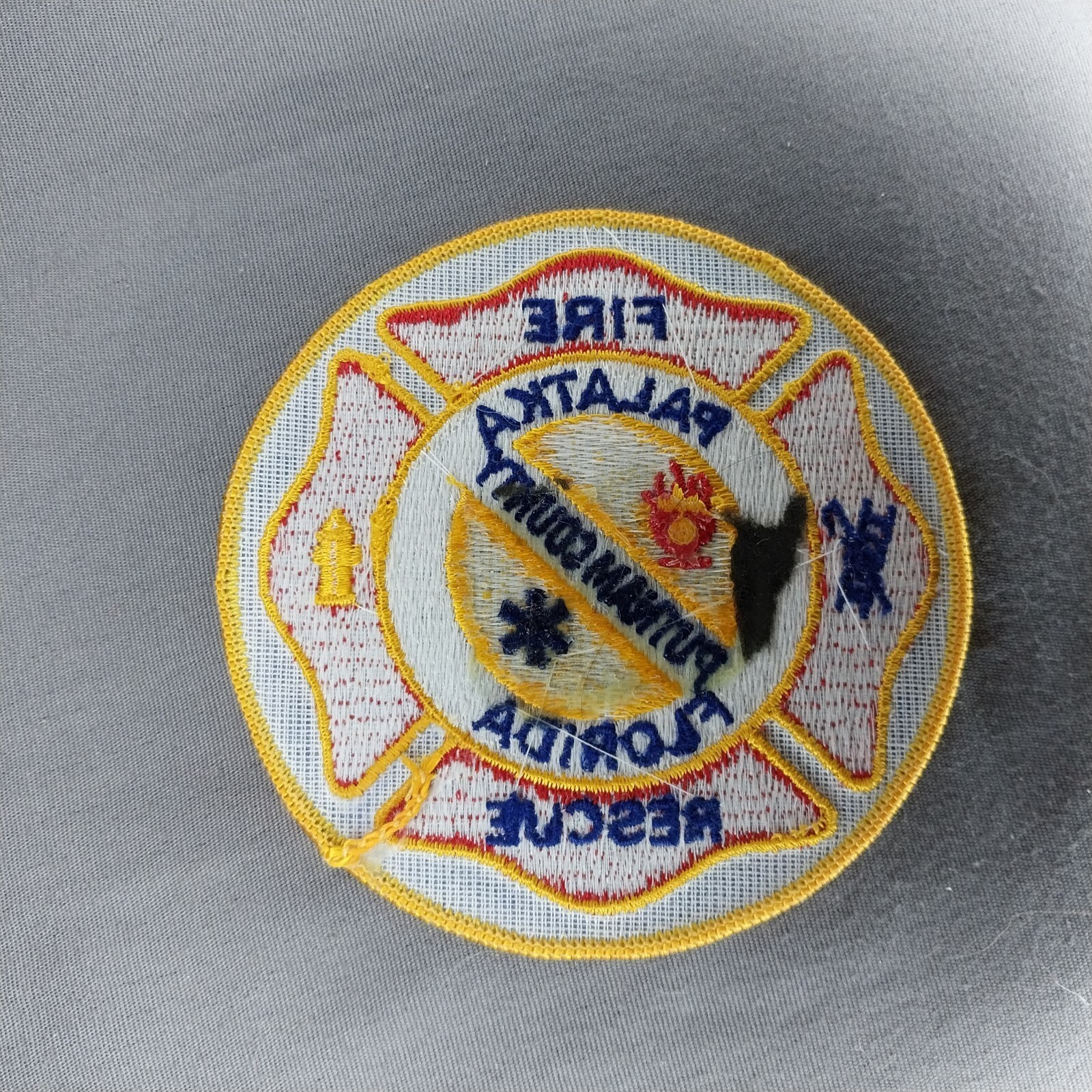 Palatka FL Florida Fire Rescue 4" Patch Putnam Co.