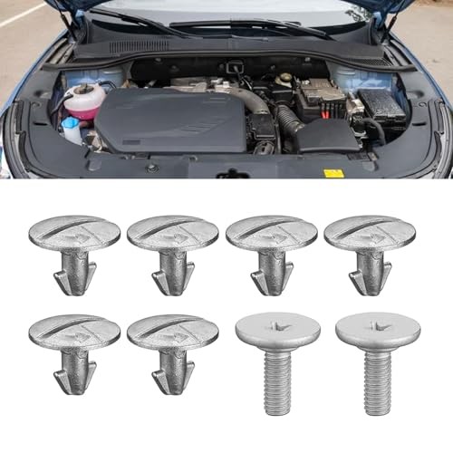 1 Pack 8 Pcs Lower Engine Cover Pin Screws, Splash Shield Screws, Bolts Splash
