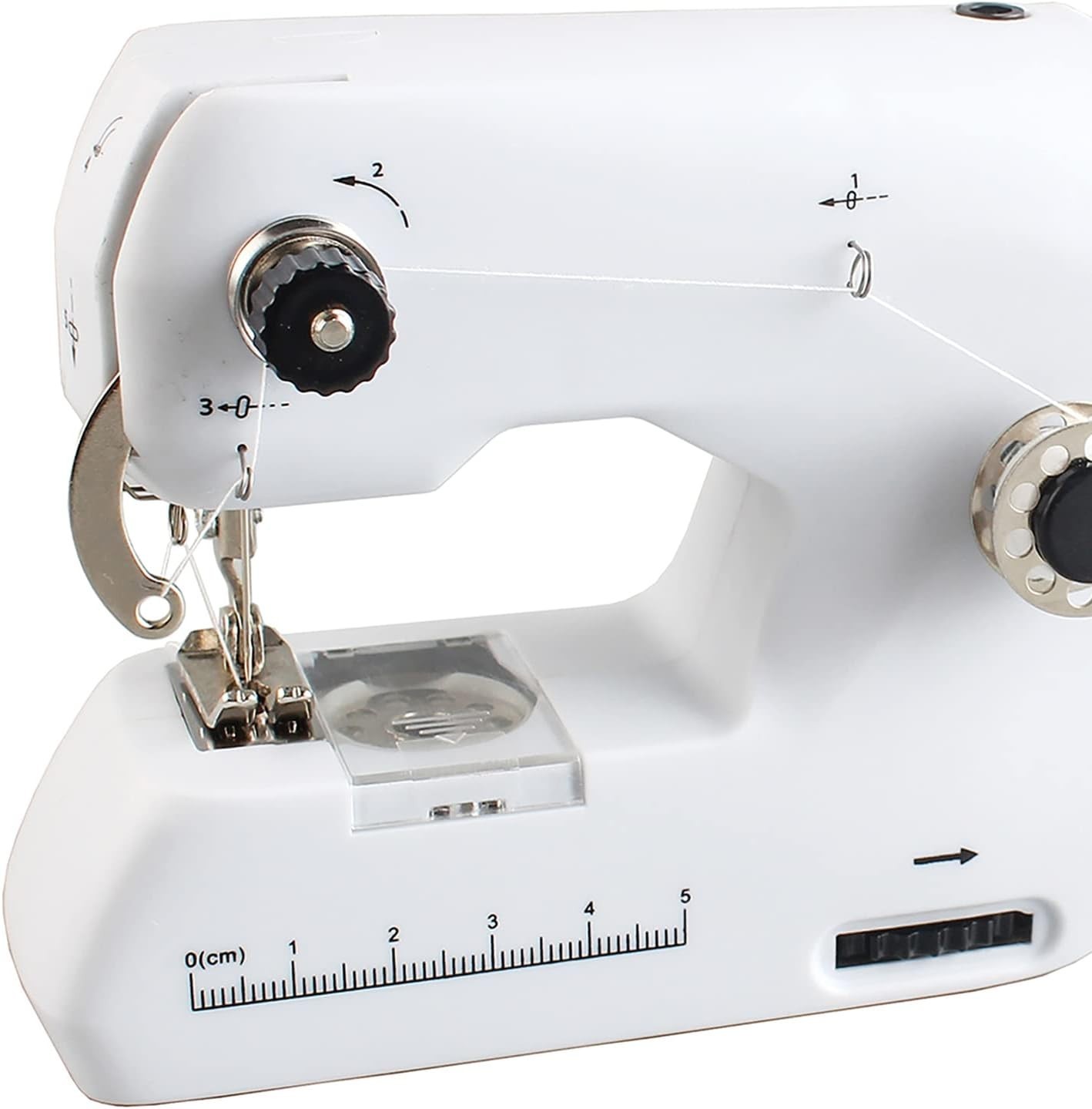 Portable 2-Thread Lockstitch Sewing Machine