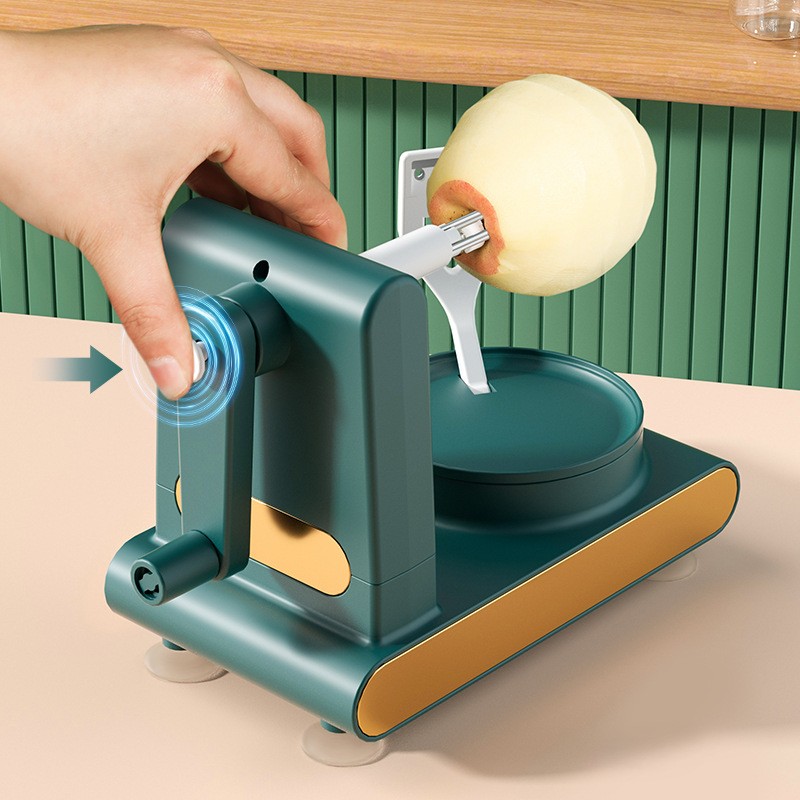 Hand Cranked Apple Peeler Slicer Kit Fruit Cutter Processing Machine Tool Green