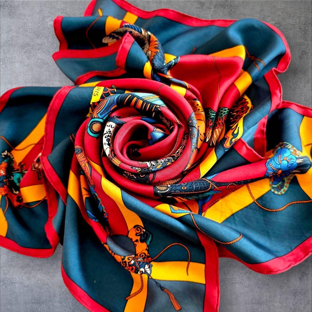 Hermes Carre 90 Scarf Soies Volantes Flying Silk