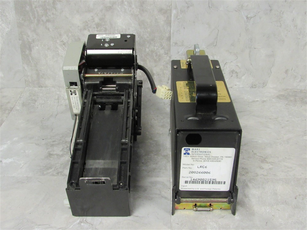Mars Bill Acceptor 3000 Model LE3901DR w/ LRC6 Cash Vault Cassette!