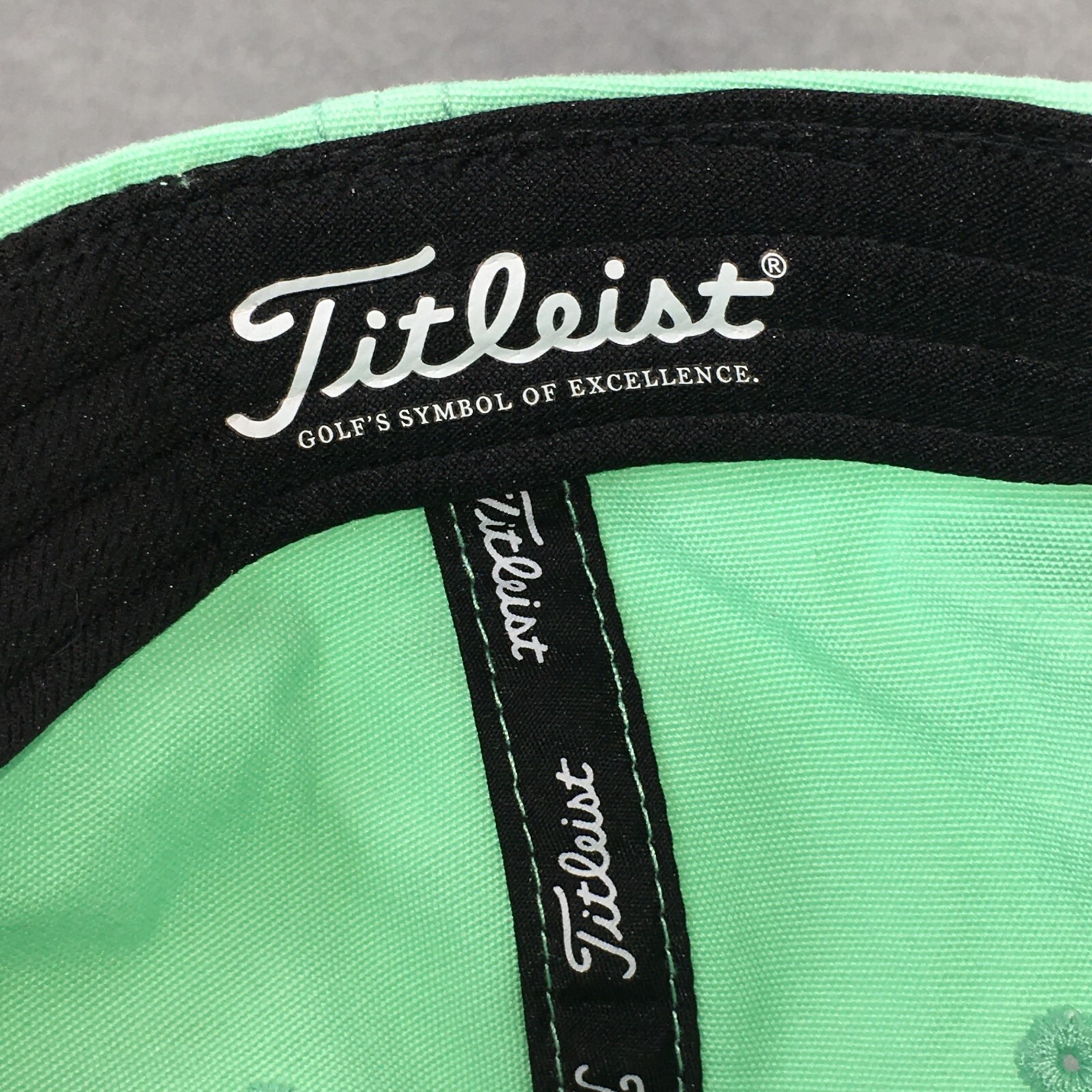 Titleist Strapback Hat Green Golf Embroidered Adjustable
