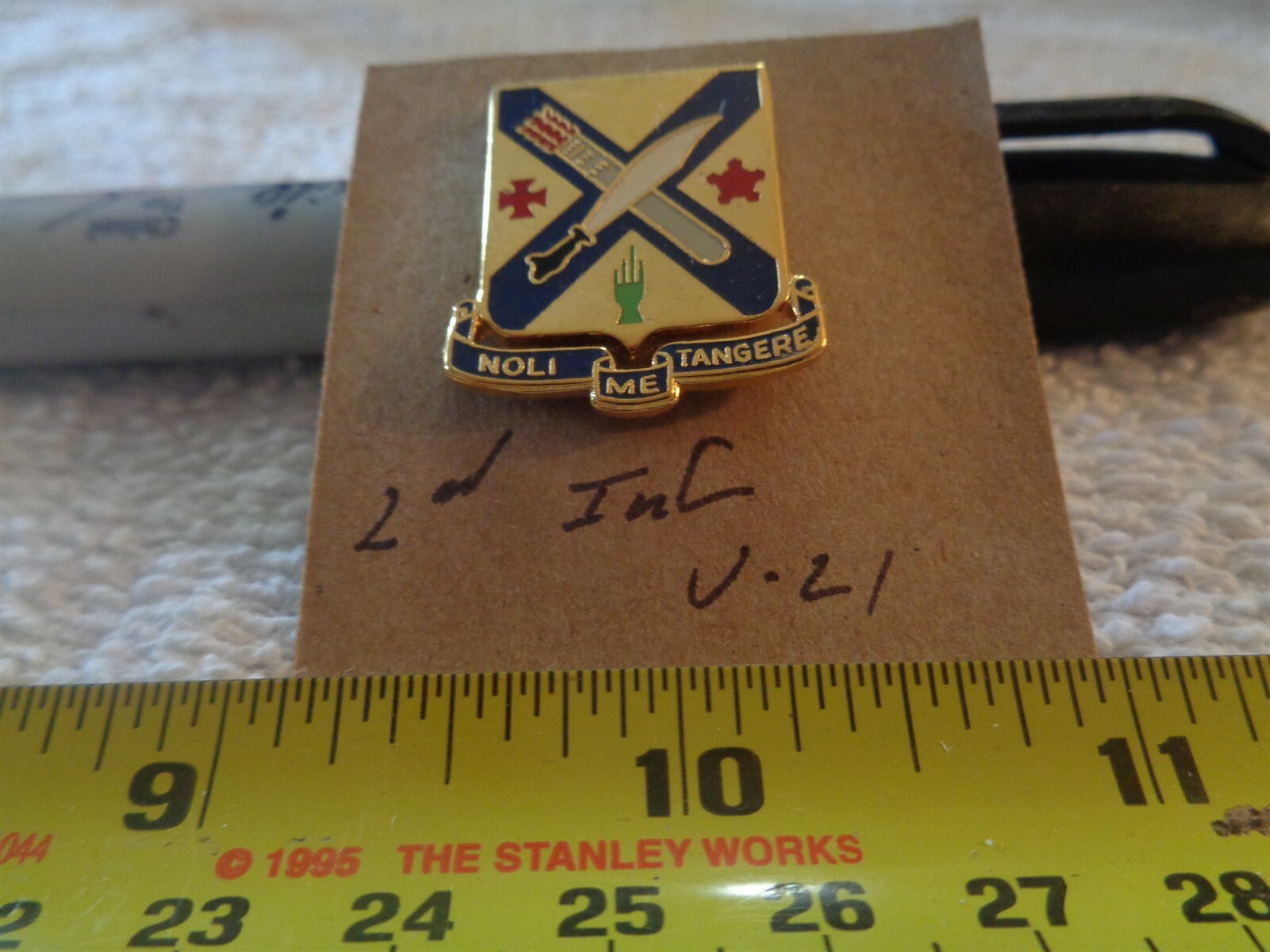 2nd Infantry V-21 Unit Crest, DI, DUI (DRAW#L9)