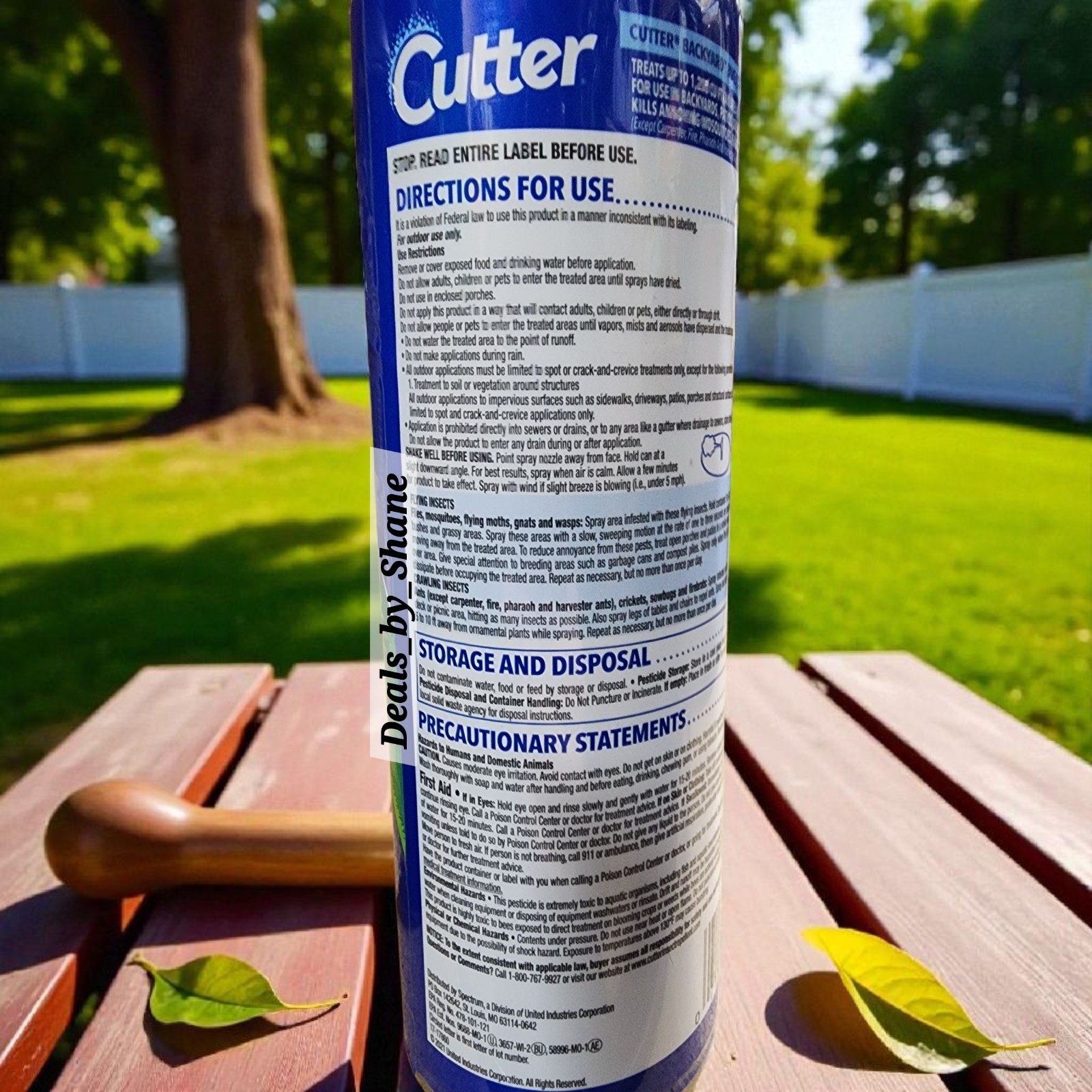 2 Pack Cutter Outdoor Bug Control Mosquito Killer Fogger Spray 16 Oz Each Can
