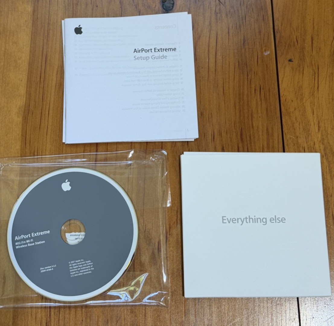 Airport Extreme Setup Guide and Software Installation CD