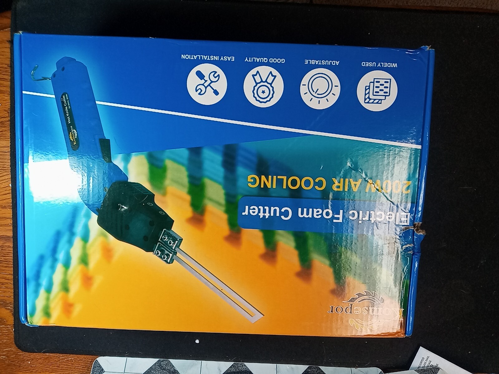 Komsepor Electric Foam Cutter 200W Air Cooling Hot Knife New In Box