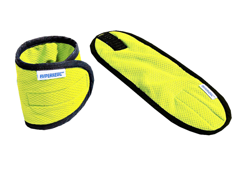 TECHNICHE HYPERKEWL COOLING WRIST WRAPS - PAIR - HI VIZ LIME #6573-HV