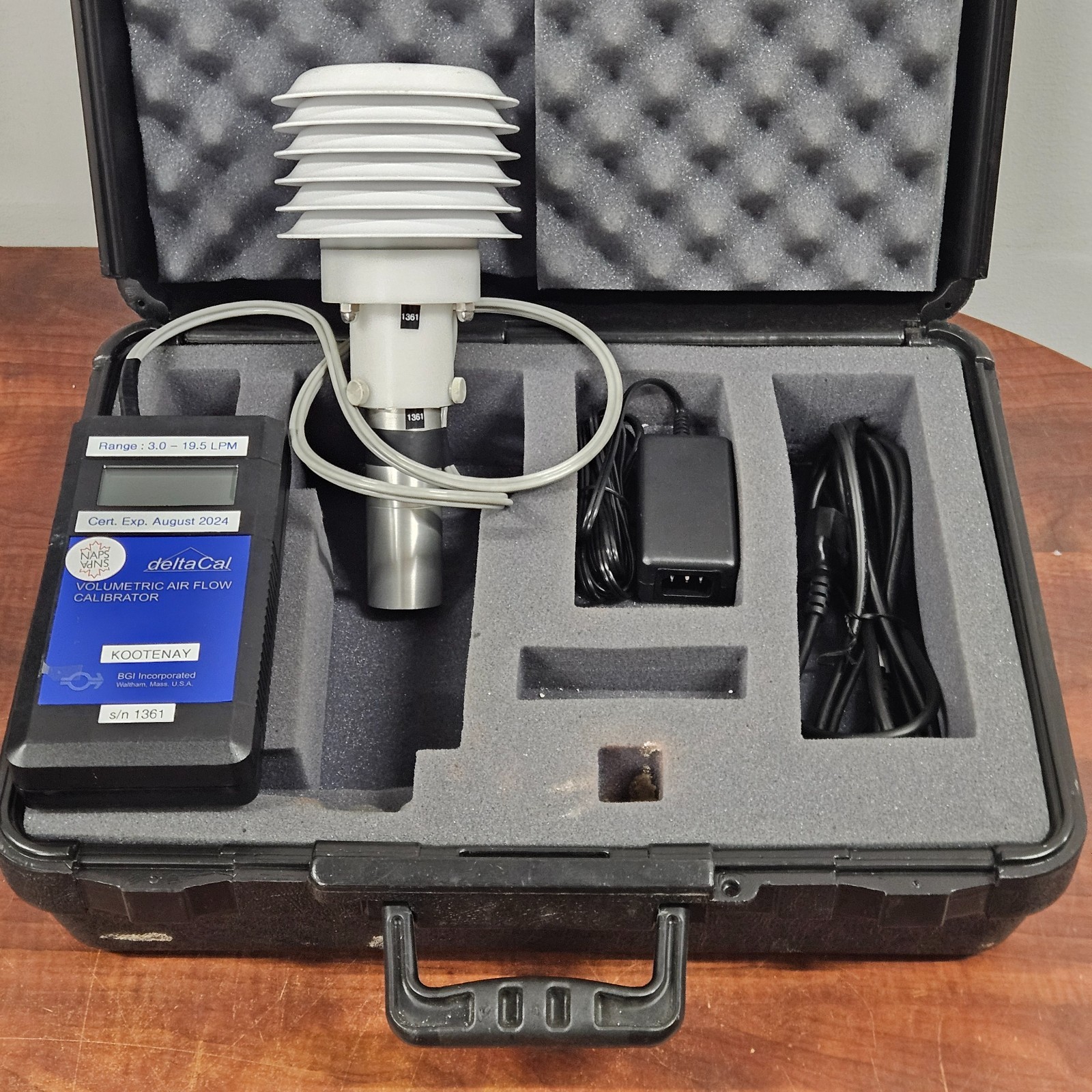 BGI Deltacal Air Flow Calibrator Kit 3.0–19.5 LPM EPA FRM