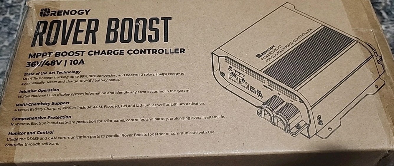 Renogy 10A MPPT Solar Charge Controller 36V/48V Battery Rover Boost Regulator