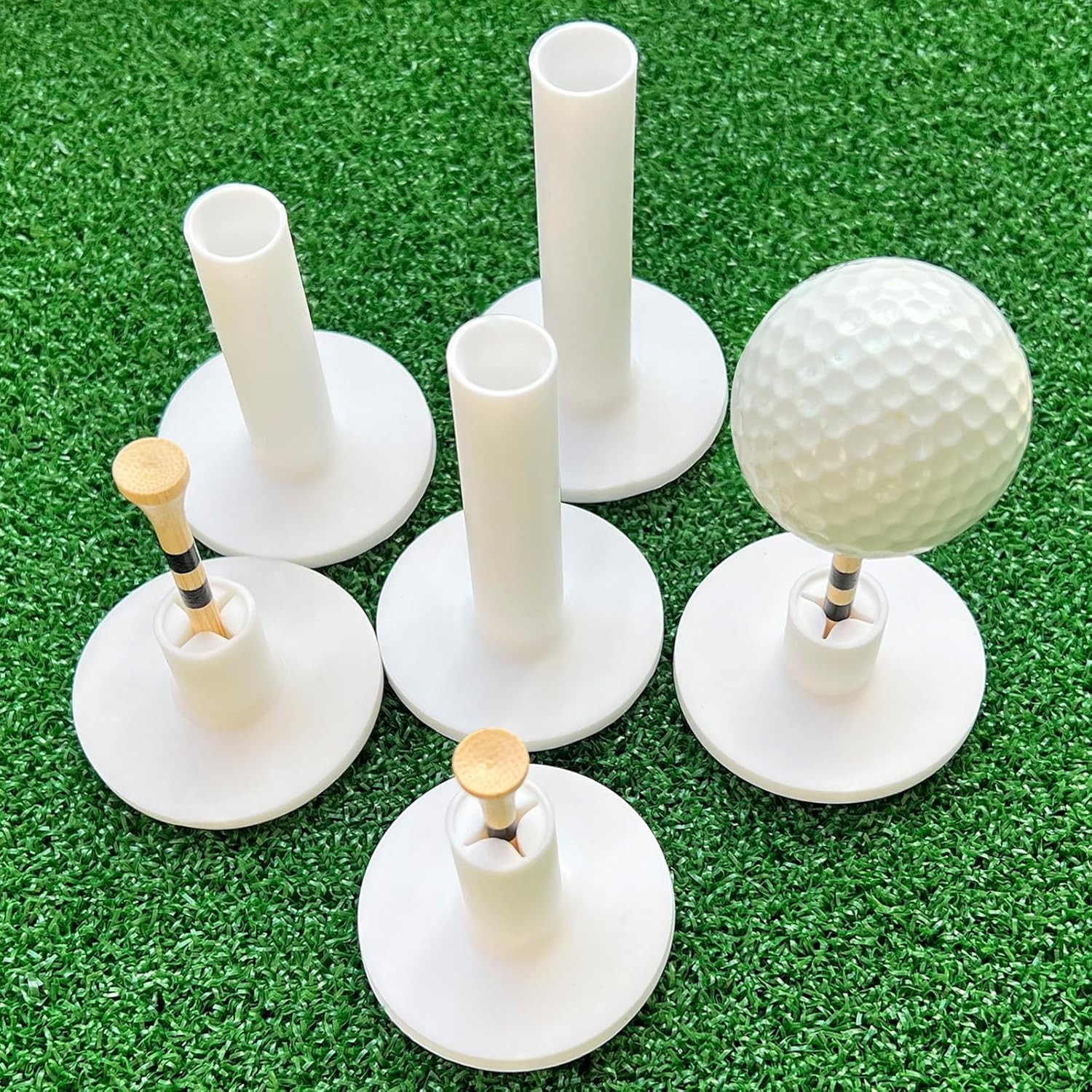 16-Piece Rubber Golf Tees for MatsDriving Range & Indoor Golf Simulator - Un...