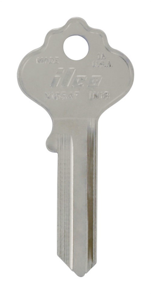 Hillman 441830 Brass #183 IN18 Single-Sided Universal Blank Key (Pack of 4)