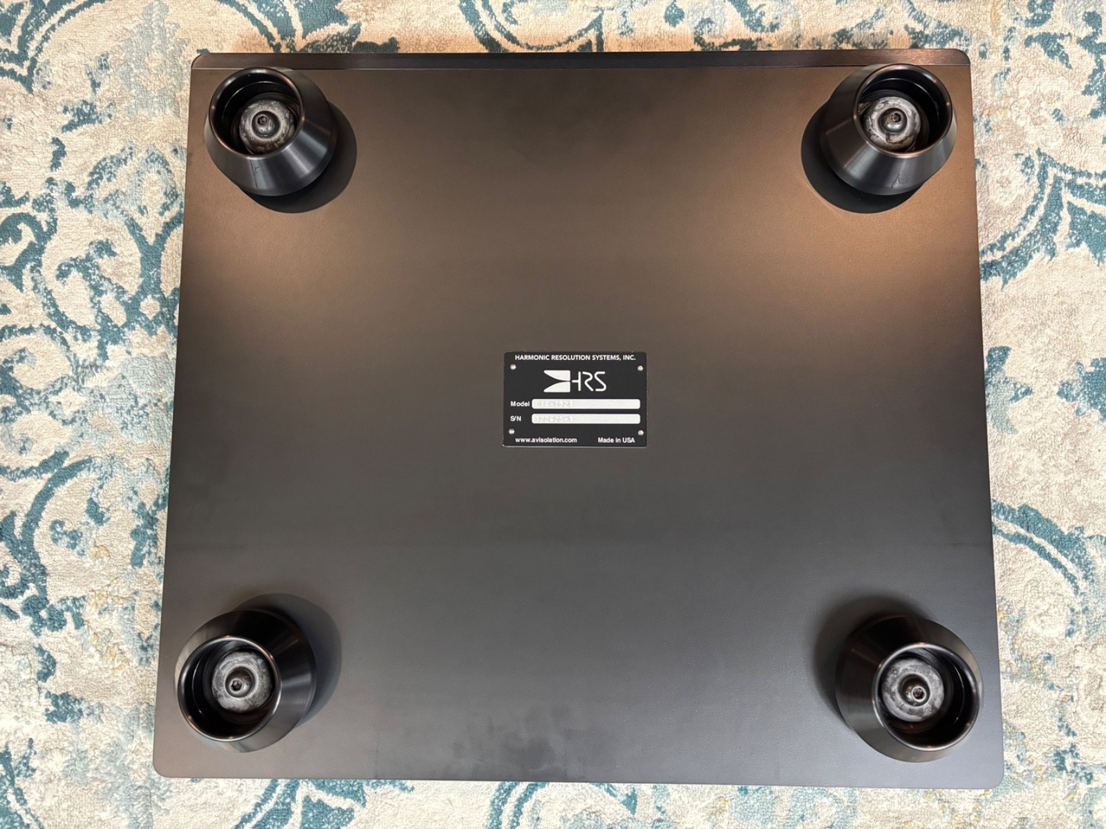HRS E1X-1921 (Red RD) Audio Isolation Base (Harmonic Resolution Systems) - Black