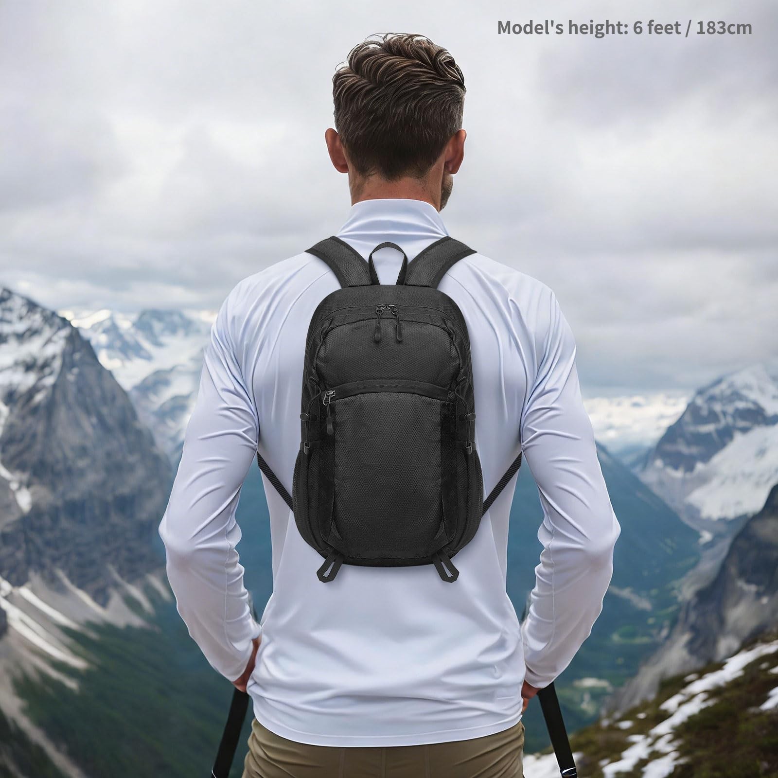 20L Small Hiking Daypack for Women Men, Foldable Packable Backpack, Lightweig