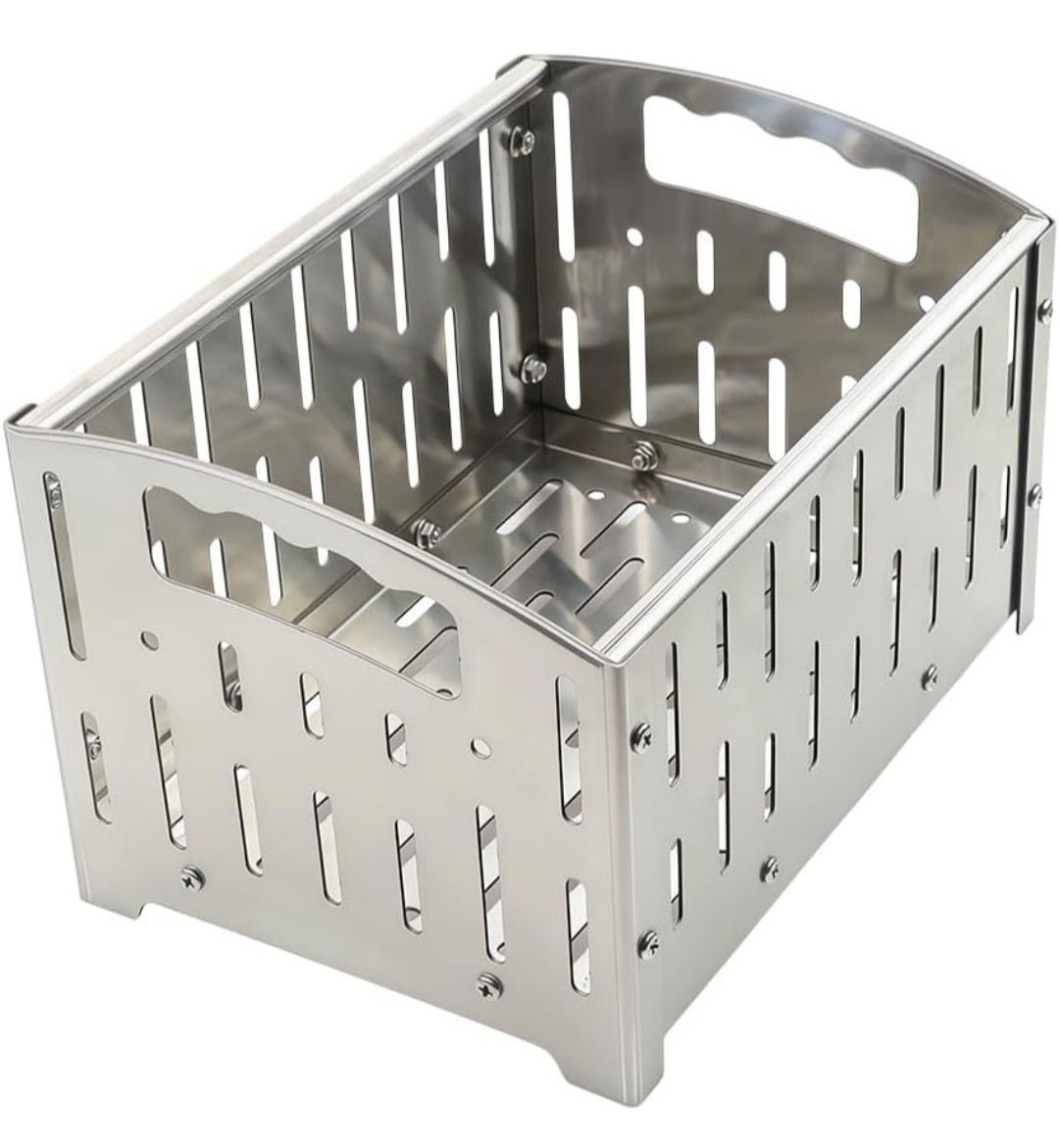 Pellet Basket, Portable Pellet Burner Basket for Fireplaces and Wood Stoves