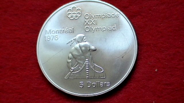 $5 DOLLAR CANADA 1976 OLYMPICS MONTREAL .925 STERLING SILVER COIN