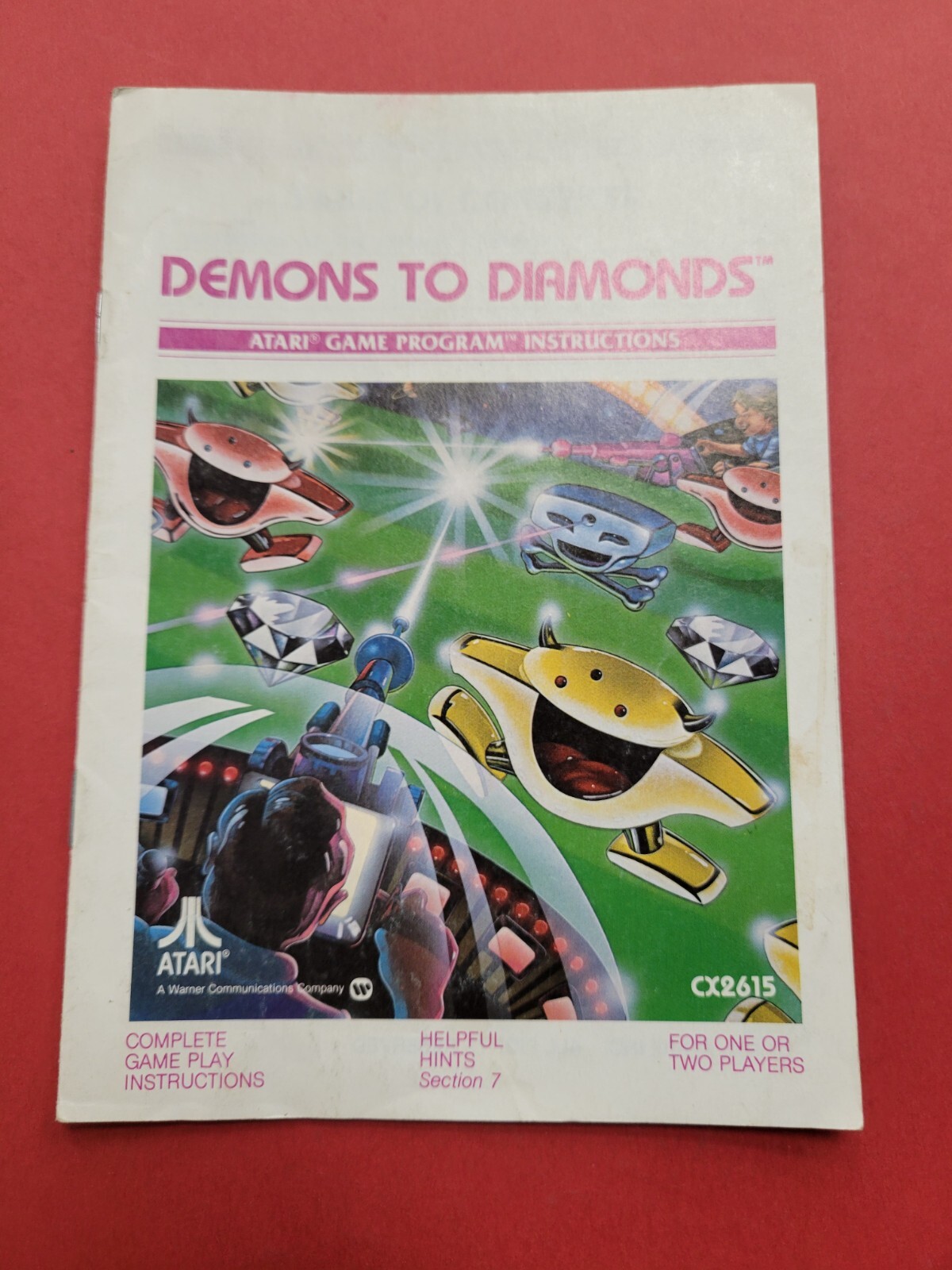 1982 ATARI Demons To Diamonds game instructions catalog