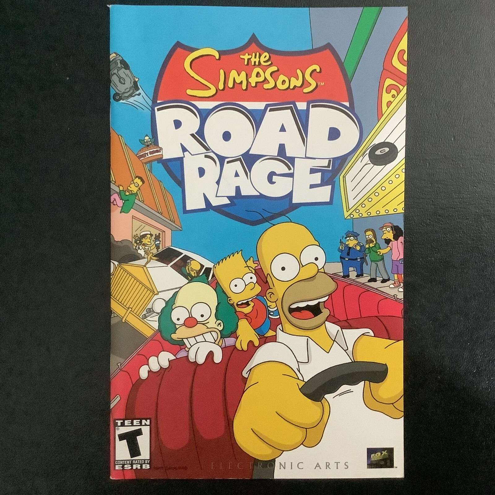 Simpsons Road Rage PS2 PlayStation 2 Instruction Manual Only