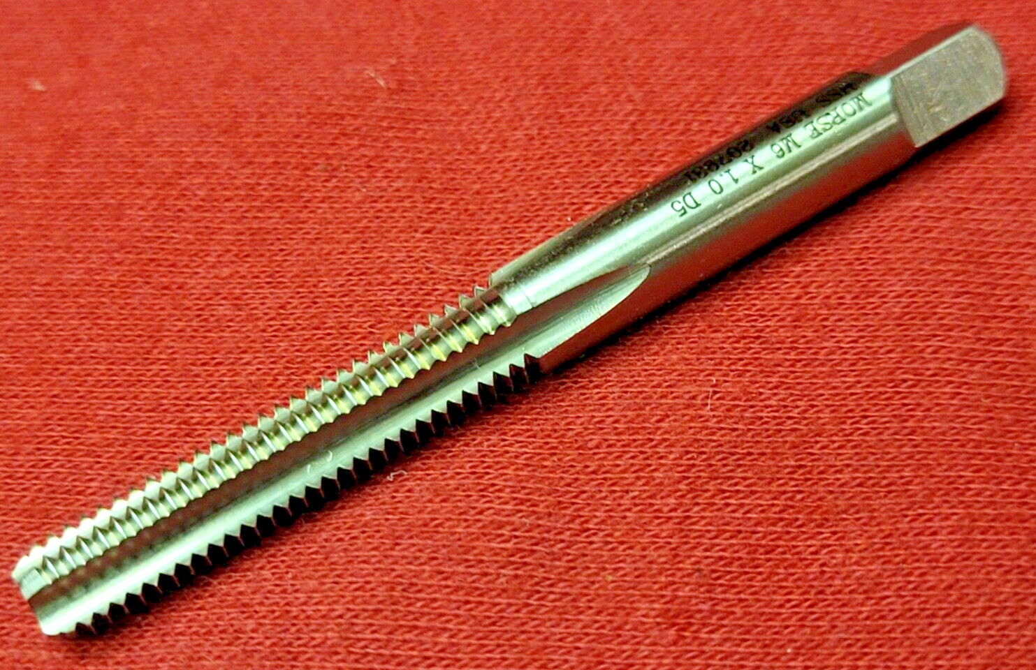M6 x 1.0 D5 HSS Bottom Hand Tap Morse MT3838107 4FL RH USA 6MM 4 Flute