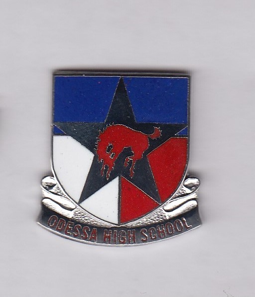 US Army JROTC Odessa High School, Texas crest DUI badge S-21