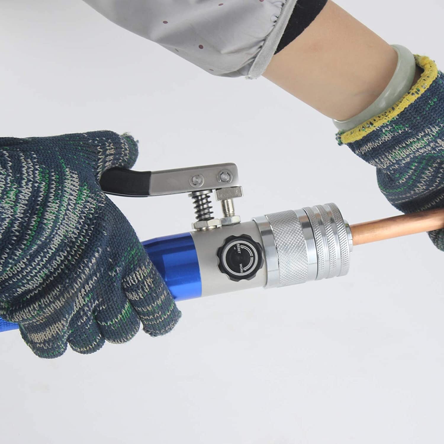 HVAC Hydraulic Swaging Tool Copper Tubing Expander Deburring Custom Size Fitting