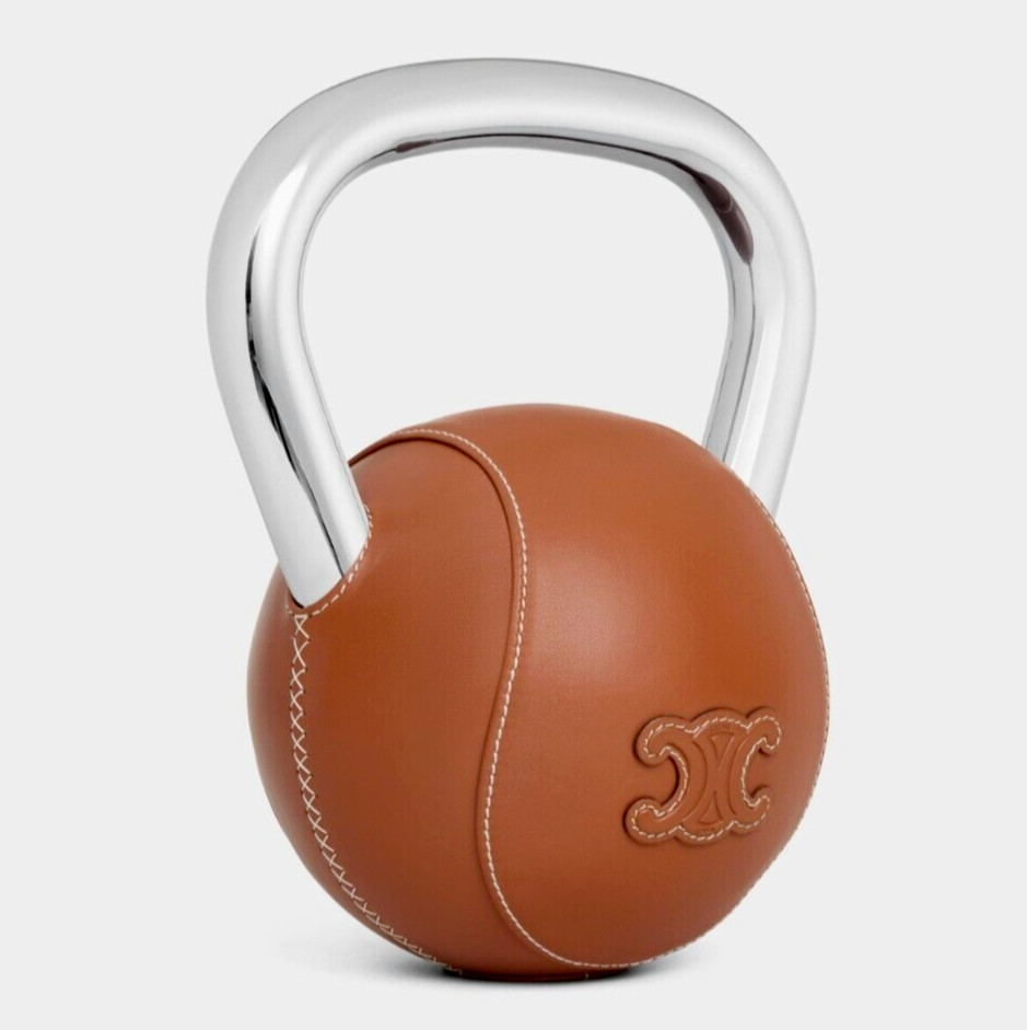 Celine Pilates Kettlebell Steel and Smooth Calfskin