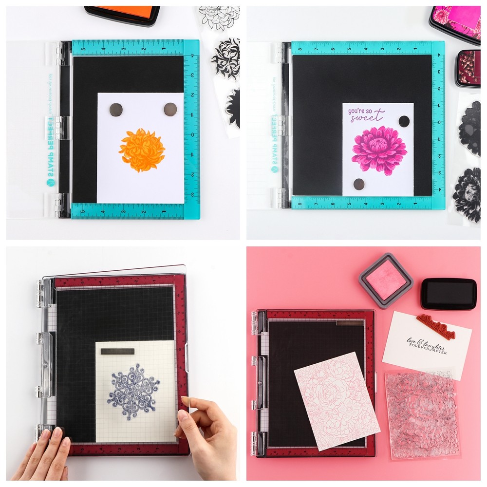 3 Sizes Stamping Tool Stamping Platform Stamp Positioner For Clear Stamps Craft