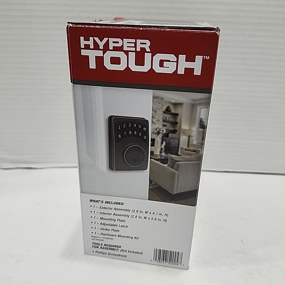 Hyper Tough Digital Deadbolt With Electrical Keypad (1752004)