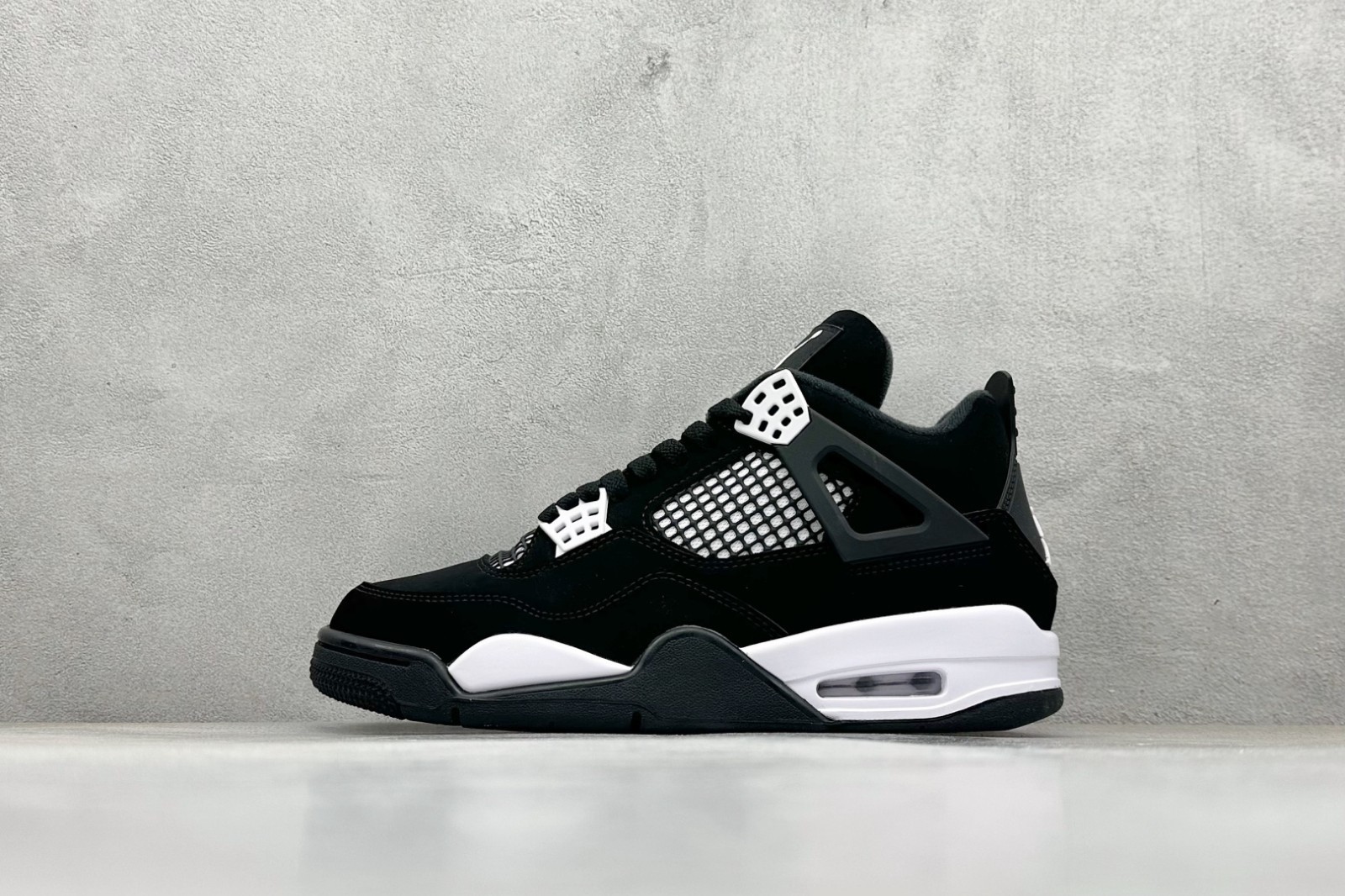 Nike Air Jordan 4 Retro "Black White Thunder" FQ8138-001 Men's Basketball Shoes