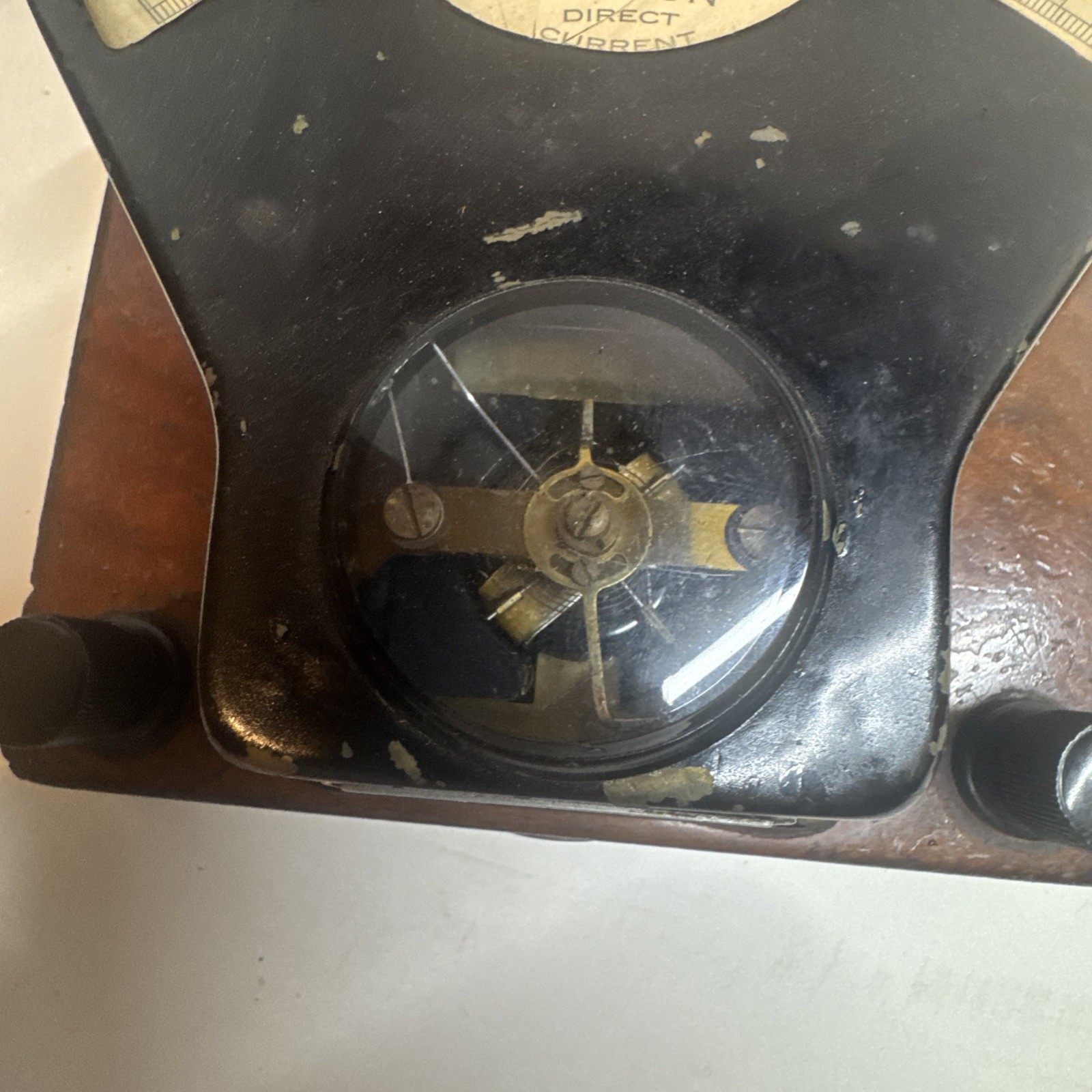 Vintage 1890s Weston Model 1 DC Voltmeter - Original Wood Case
