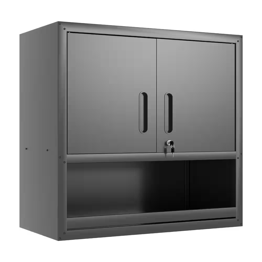 29.53 In. W X 11.81 In. D X 30.31 In. H Heavy-Duty Steel Wall Garage Cabinet, To