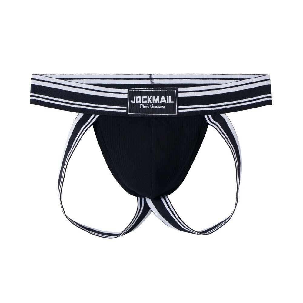JOCKMAIL Men Sexy Briefs Low Rise Pouch Thong String Jockstrap Underwear