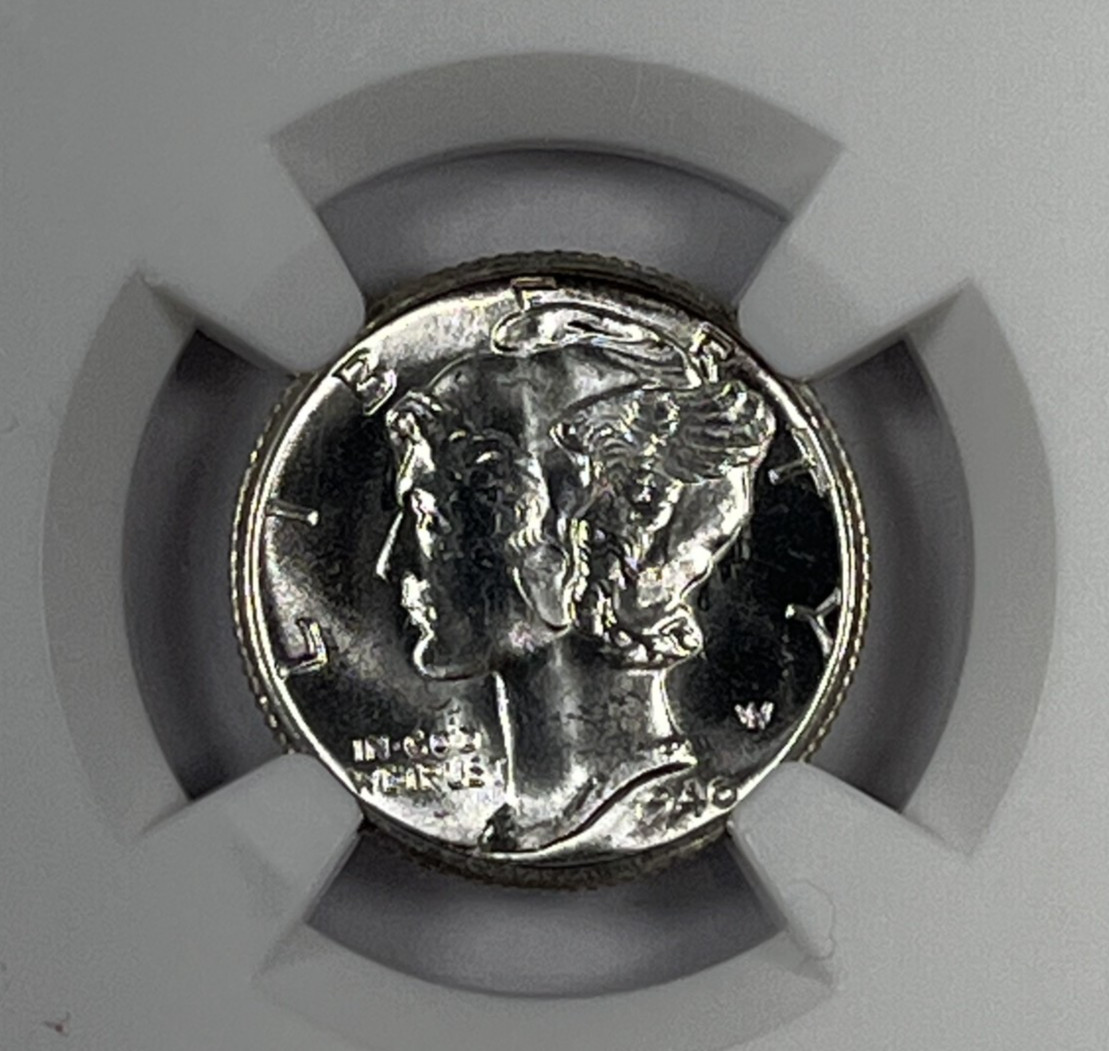 1940-S Mercury Dime : NGC MS65