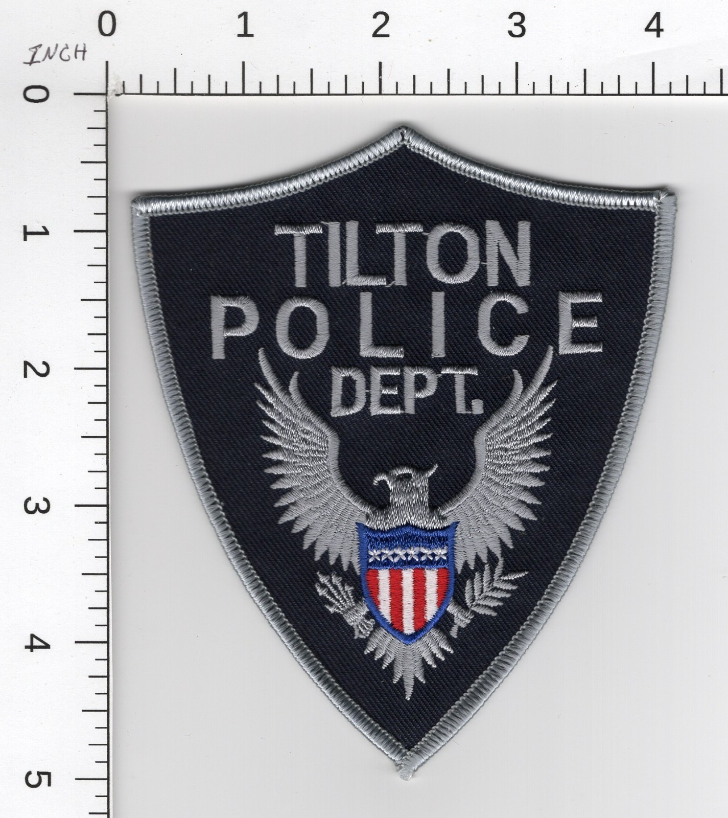 TILTON ILLINOIS ^^ COLLECTIBLE POLICE EMBROIDERED PATCH