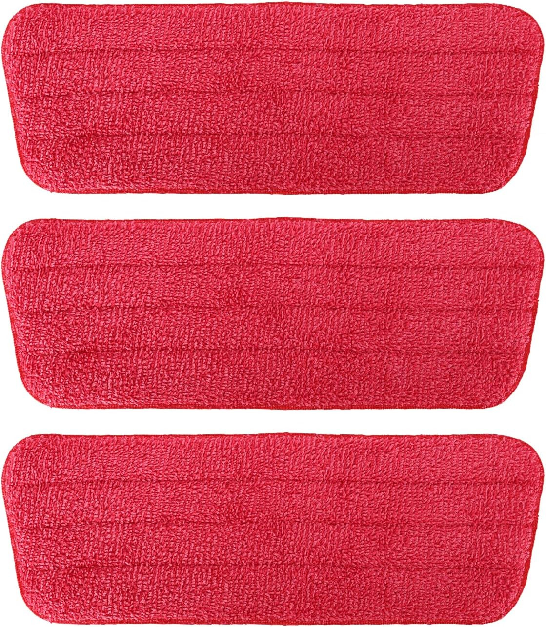 Microfiber Mop Pad Refills for Rubbermaid, Swiffer, Libman - 3 Pack