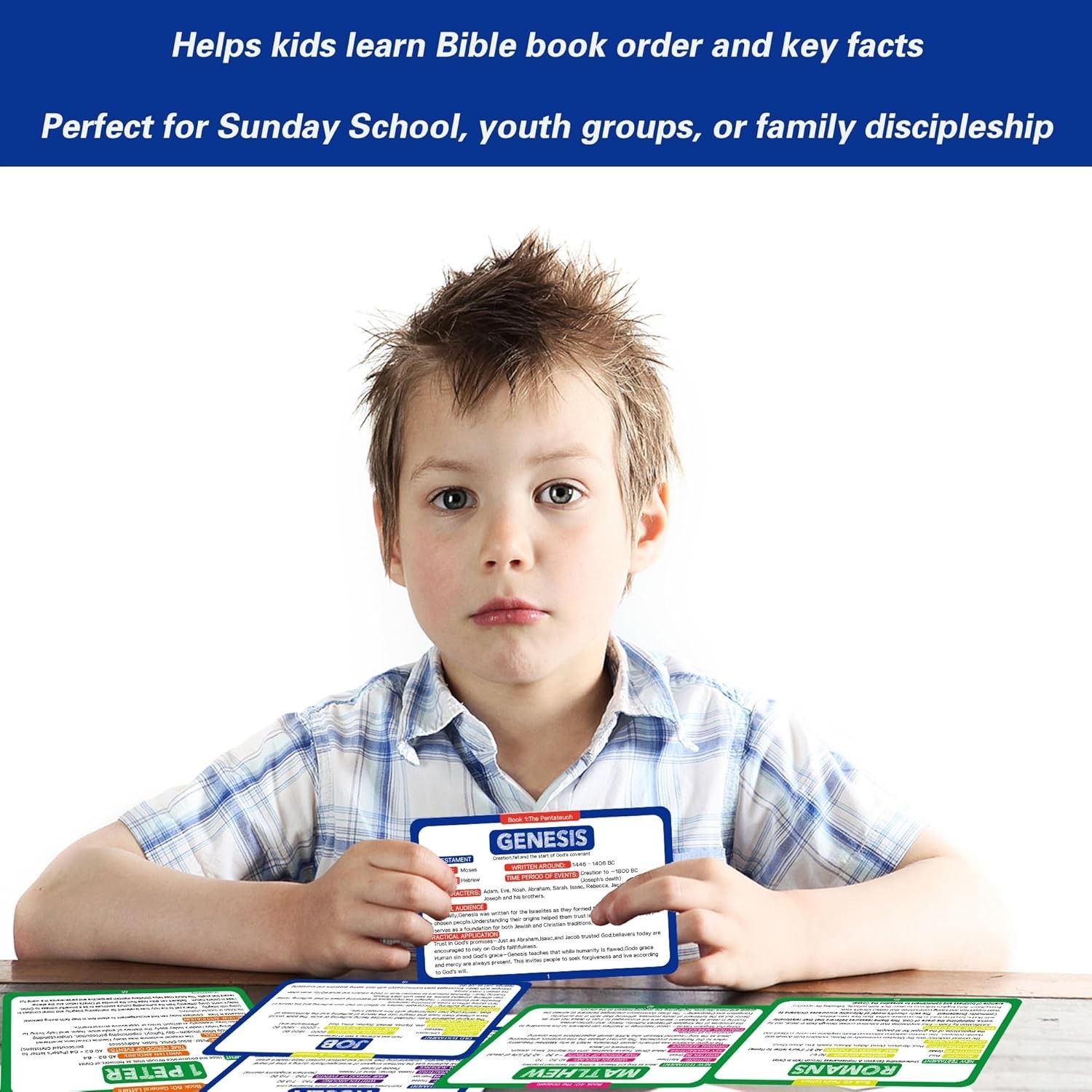 KJV Bible, 66 Books Flash Cards