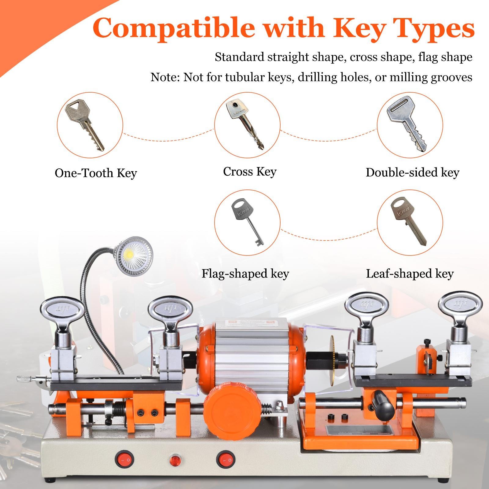 Two-sided Key Cutting duplicating Machine Cutter Car Key Copier Locksmith Tool