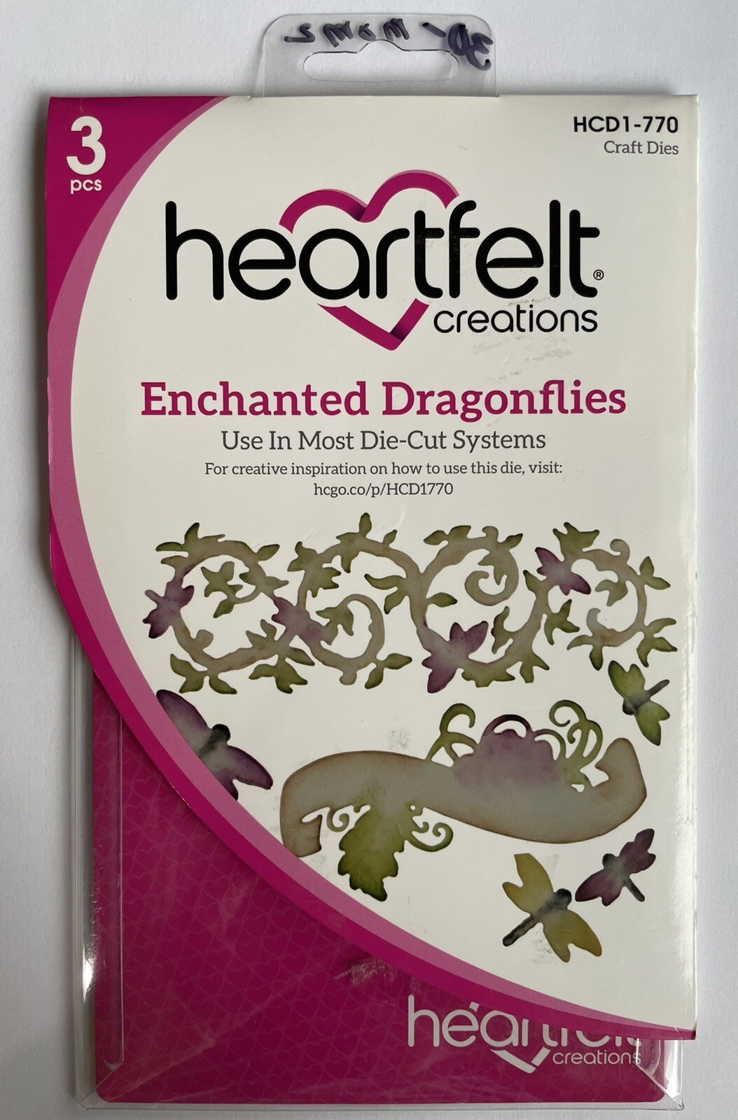 Heartfelt Creations ENCHANTED DRAGONFLIES Die-cut Cutting Die Cardmaking HCDI770