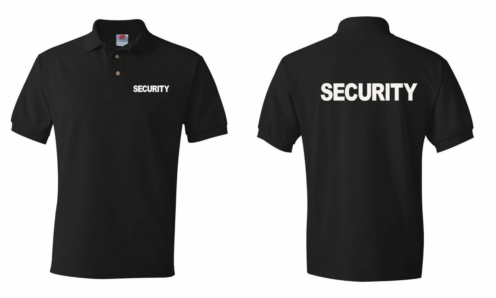 Security Polo T-shirts Event Bouncer Staff Party Guard Tees S-5XL