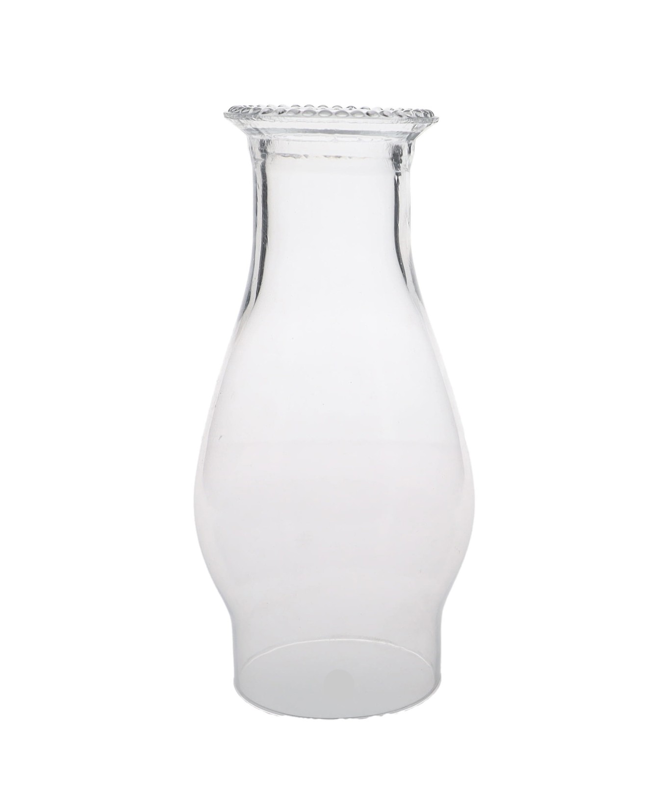 B&P Lamp® 3" x 8 1/4" Clear Beaded-Top Chimney